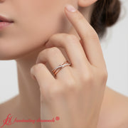 gold-diamond-criss-cross-rose-gold-fdwb11398-modelRing